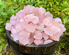 1/2 lb Bulk Lot Natural Rough Rose Quartz Crystals (Raw Reiki Love Healing 8 oz) picture
