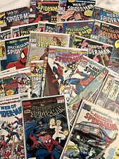 Spider-Man Comics Lot of 28 Amazing Spectacular Web 80s 90s Round Robin picture