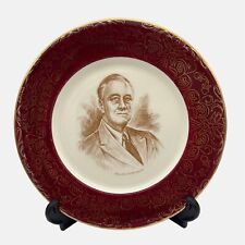 Vintage Franklin D Roosevelt Collectible Plate A Capsco Product Capitol Souvenir picture