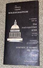 Vintage 1965 Washington Metropolitan Area Travel Road Fold Out Map picture
