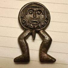 Rare 1987 Peter Gabriel So Tour Bronze Stamped Promotional Lapel Pin 2”x1” picture