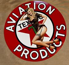 Top Quality Texaco Gas Aviation vintage reproduction Garage Sign picture