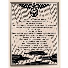 Rain Prayer Poster 8.5 x 11