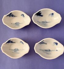 Vintage Japanese Small Oval Sauce or Condiment Bowls picture