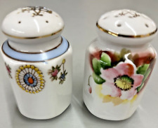 Vtg/Antique Hand Painted Floral Salt & Pepper Shakers Made in Japan, Flowered picture