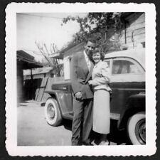 CarSpotter: 1948-51 WILLYS JEEPSTER Barb & Bill; Vintage SNAPSHOT Found Photo picture