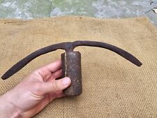 TWIBILL - RARE ANTIQUE CARPENTERS TOOL BLACKSMITH HAND FORGED VINATGE picture