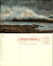 Storm on Lake Michigan ~ driftwood ~ c1910 postcard ~ unused picture