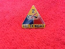 US ARMY 2ND ARMORED DIVISION HAT/LAPEL PIN picture