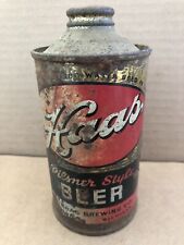 Vintage HAAS Pilsner Style Cone Top Beer Can (AS-IS) picture