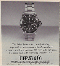 1978 Rolex Submariner Chronometer Watch Pressure Proof 660 Feet VINTAGE PRINT AD picture