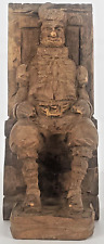 Vintage Sancho Panza Hand Carved Wood Bookend Figure 5.75