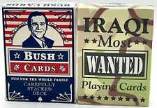 Sealed Hoyle Bicycle Iraqi Most Wanted Playing Cards & Bush Cards Stacked Deck picture
