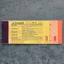 Vintage 1970's Disneyland D & B Child Tickets Admission #F182322 Coupon Book picture