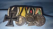 Imperial German WW1 Ribbon Bar 4 Metals Rare  picture