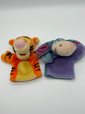 Set of 2 Disney Plush Hand Puppets Eeyore & Tigger from Winnie the Pooh picture