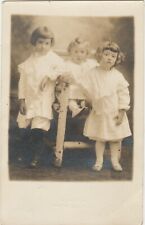 Monticello NY -- RPPC -- 3 Identified Children -- Posed for Photo -- circa 1913 picture