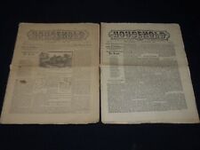 1887-1889 THE HOUSEHOLD NEWSPAPER LOT OF 2 ISSUES - BRATTLEBORO, VT - NP 3878A picture