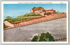 Postcard California Los Angeles Home Of Antonio Moreno Unposted White Border Era picture