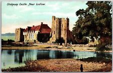 Stokesay Castle Near Ludlow England Fortified Manor Houses Postcard picture