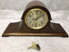 SETH THOMAS ANTIQUE WESTMINSTER CHIME MANTEL CLOCK NO 52 AMERICAN WALNUT CA 1932 picture
