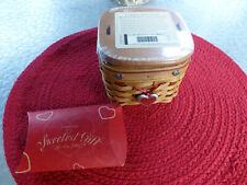 Longaberger 2002 Small Sweetest Gift Sweetheart Basket Set -New picture