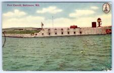 1911 BALTIMORE MD FORT CARROLL OTTENHEIMER ANTIQUE POSTCARD TO PARKSLEY VA picture