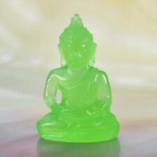 Sculpture of the Buddha Natural Apple Green Chalcedony Gemstone Carving 5.55 cts picture