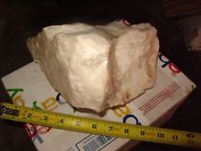 1 LARGE PIECE HIGH QUALITY WHITE MARBLE,ROUGH, CAB,LAPIDARY,SPECIMEN 12 POUNDS. picture