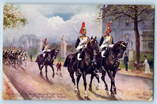 London England Postcard The Royal House Guards Coming c1910 Oilette Tuck Art picture