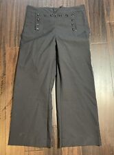US Navy Cracker Jack Uniform Dress Pants 36R Wool 13 Button Sailor Lace Up Vtg picture