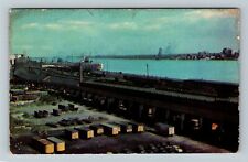 Detroit MI-Michigan, Aerial View, c1900s Vintage Postcard picture