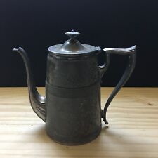 Vintage K.S. #931 Quadruple Silver Plated Coffee Carafe Teapot Monogrammed 7