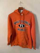 Walt Disney World Classic Original #71 Orange Hoodie Size Medium Distressed picture