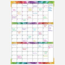 Large Dry Erase Calendar for Wall – 3 Month Calendar(Vertical), Dry Erase Calend picture