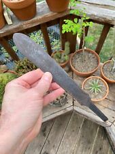 VTG unidentified forged steel/iron spearhead tip blade Asian? not budiak tombak picture