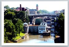 Postcard - Lockport, New York - Erie Canal Locks, Bridge - 4x6, Unposted (T9) picture