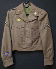 WW2 USAAF Army Air Forces Engineer Specialist PFC Jacket Field Wool OD Ike Named picture