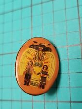 Vtg St. Labre Native American Indian School Gold Tone Lapel Pin picture