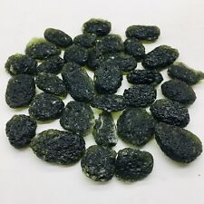 20PC MOLDAVITE METEORITE IMPACT GLASS CZECH - WITH CERTIFICATE OF AUTHENTICITY picture