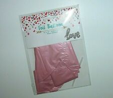 NEW NWT Valentine's Day Pink LOVE Foil Ballon 16 X 20 Valentine picture