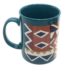 Vintage Staffordshire England Coffee Mug Southwest New Mexico Design picture