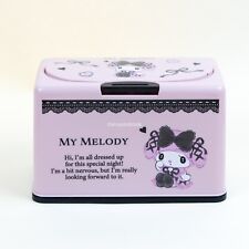 Sanrio My Melody Midnight Melokuro Napkin Paper Box Japan New 8