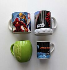 Three (3) Star Wars & one (1) Marvel Coffee Mugs -- Different Sizes picture
