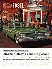 1959 rare vintage Classic Car AD the EDSEL green 4dr  from Ford E3 picture
