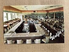 Postcard St Petersburg FL Florida Wolfie's Restaurant Fountain Diner Roadside picture