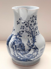 Vintage Large Williamsburg Delft Chinioserie Water Pitcher Made in Holland picture