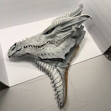 Vintage Illusive Concepts Oversized Latex Mask Albino Dragon Halloween Cosplay picture