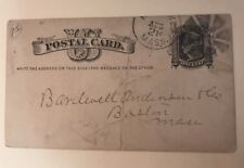 1880 Postcard Postmarked Holyoke Massachusetts Fancy Cancel picture