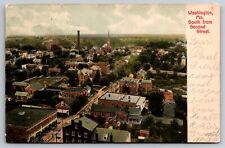 Birdseye View South from Second Street Washington Missouri 1907 Postcard picture
